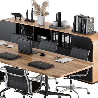 Meeting Table with office chair 07 — Вид 4