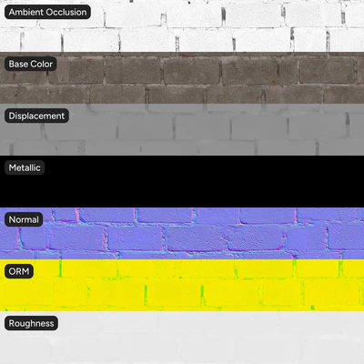 exposed worn concrete block wall texture — Вид 6