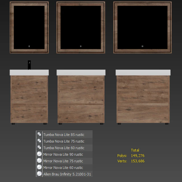 Nova Lite 60/75/85 3 drawers (rustic oak) — Descargar