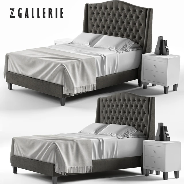 Scarlett Tufted Bed — Descargar