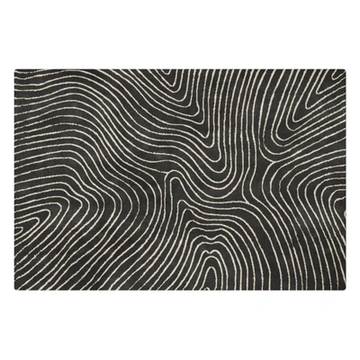 Minimalistic basic carpet with a pattern of lines in several versions — Вид 5