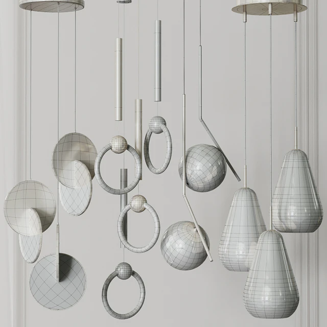 Four Pendant Lights amazing set vol. 24 — Descargar