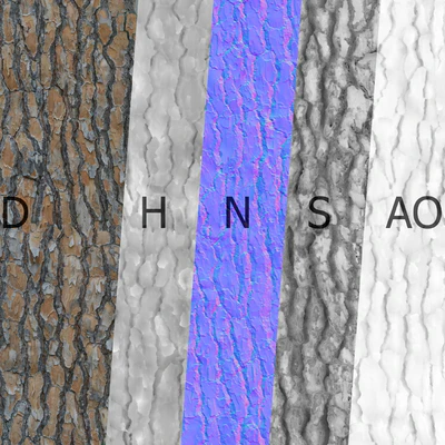 4k Pine Bark Material 03 — Ver 7