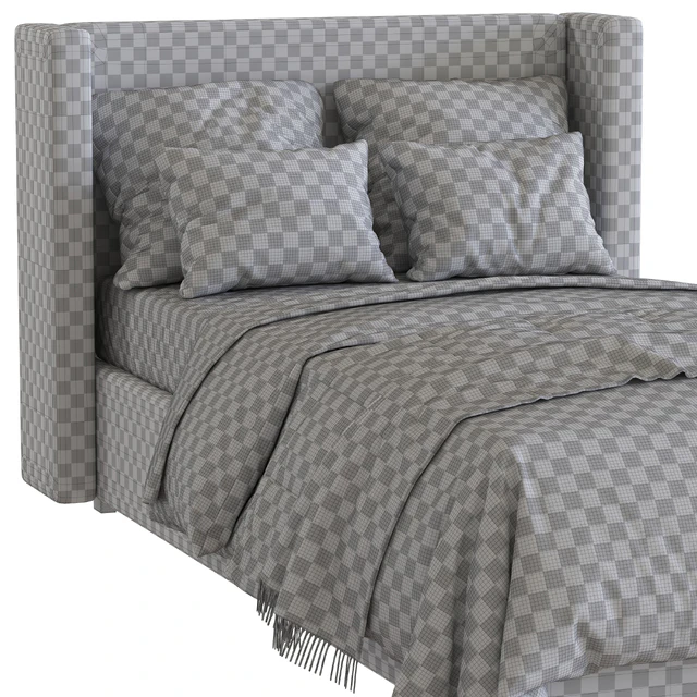 Bed Elliot Shelter Upholstered Headboard 2 — Descargar