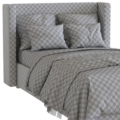 Bed Elliot Shelter Upholstered Headboard 2 — Ver 6