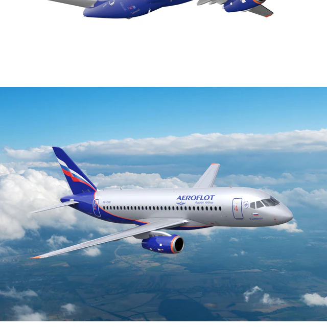 Aircraft SSJ-100 Aeroflot — Descargar