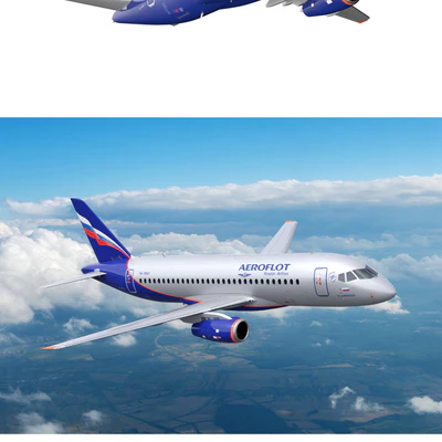 Aircraft SSJ-100 Aeroflot — Ver 3