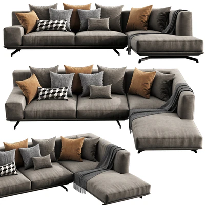 Ditre Italia Dalton Chaise Lounge — Ver 3