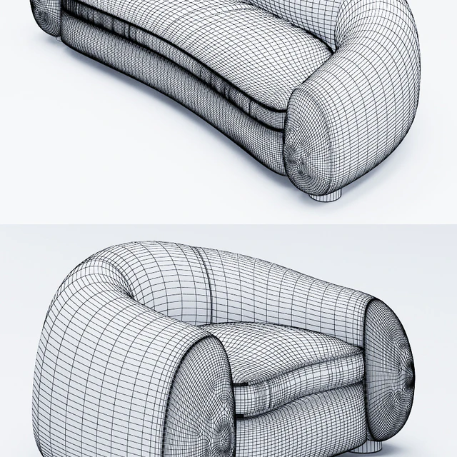 Jean Royere Sofa, Armchair — Descargar