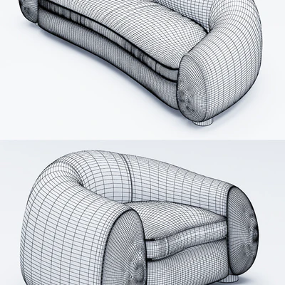 Jean Royere Sofa, Armchair — Ver 3