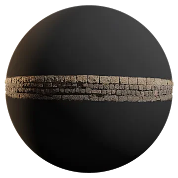 asphalt cobblestone transition 001 — Descargar
