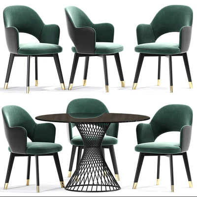 Colette Baxter Arm Dining Chair Set — Ver 1