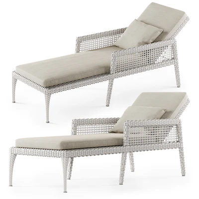 Rattan chaise lounge DR50 / Шезлонг из ротанга — Вид 4