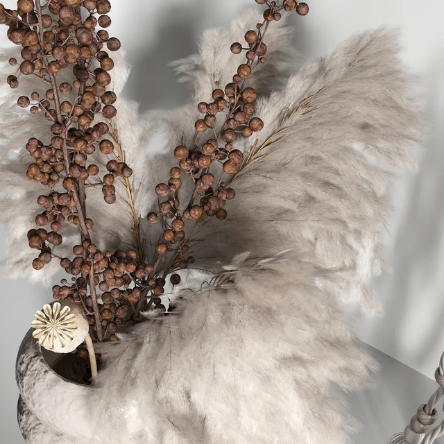 Decorative set 05 with Macrame and berry branch — Скачать