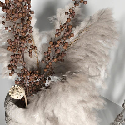 Decorative set 05 with Macrame and berry branch — Вид 4