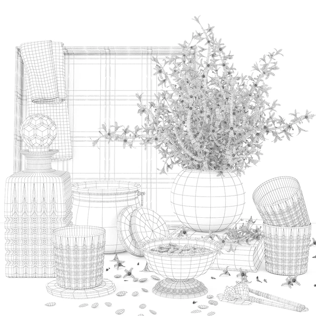Forsythia decorative set — Descargar