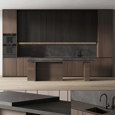 241 modern kitchen 14 minimal modern kitchen with island 05 — Вид 6