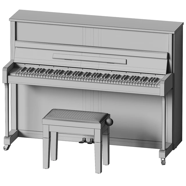 Yamaha b2 PE White - пианино с банкеткой — Скачать