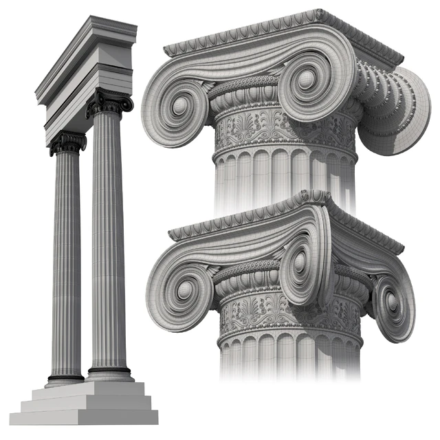 Ionic Order Erechtheion Column — Descargar