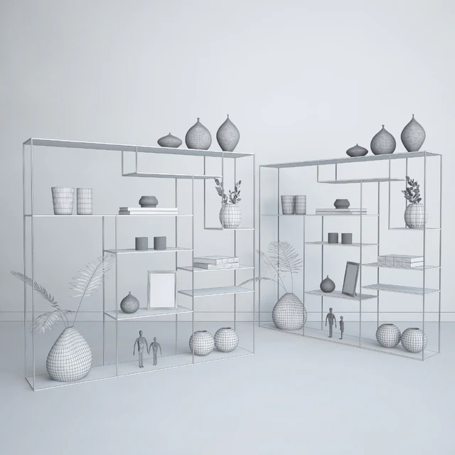 Iron shelf with decorative set — Descargar