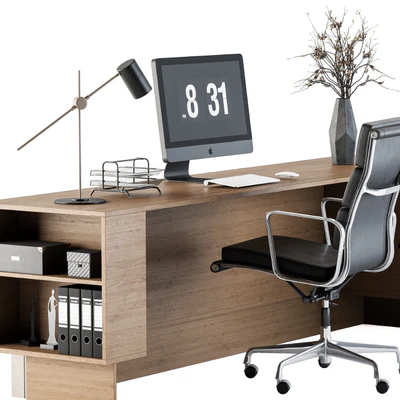 Reception Desk and Wall Decor - Set 06 — Ver 5