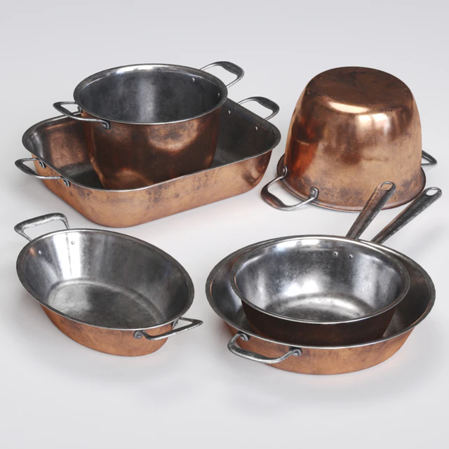 Copper Cookwares Set — Скачать