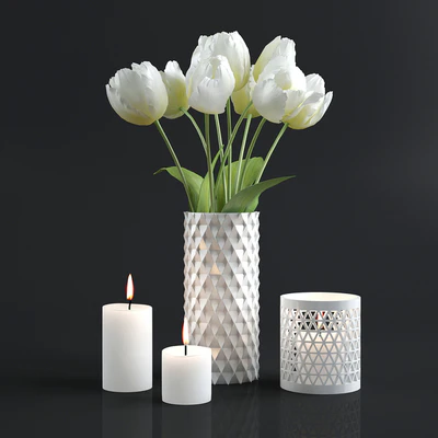 Tulips and candles — Descargar