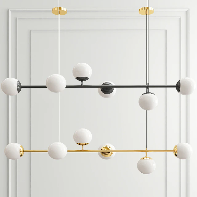 Modern Chandelier and Glass Ball — Скачать