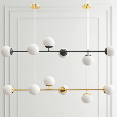 Modern Chandelier and Glass Ball — Вид 3
