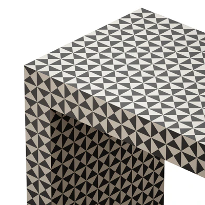 Консоль Intarsia Black Console Table (Crate and Barrel) — Вид 5