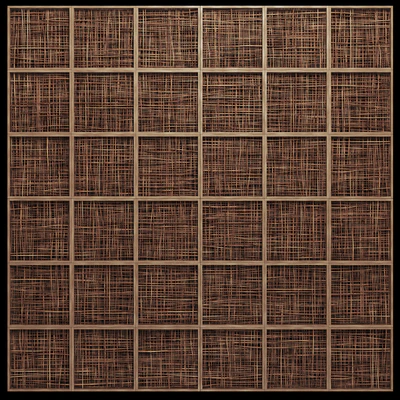 Ceiling wood cage thin branch n4 / Wooden ceiling made of thin branches on beams — Ver 5