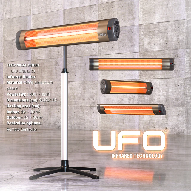 Infrared heater UFO LINE L / 30 — Descargar