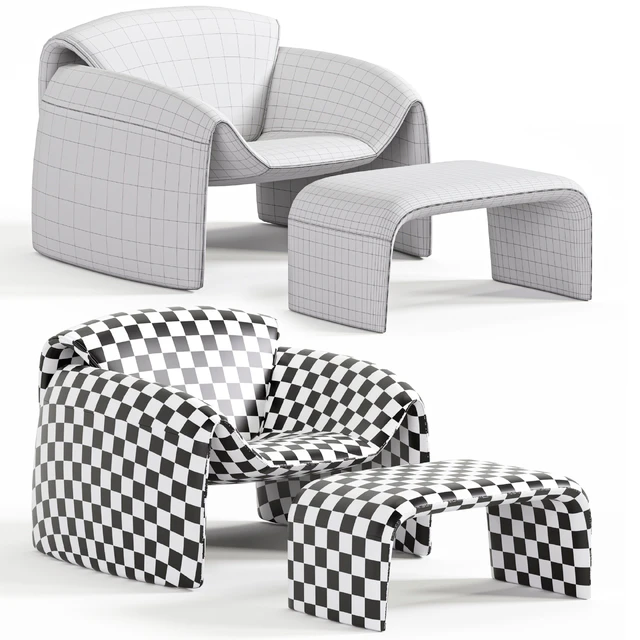 Le Club Armchair By Poliform — Скачать