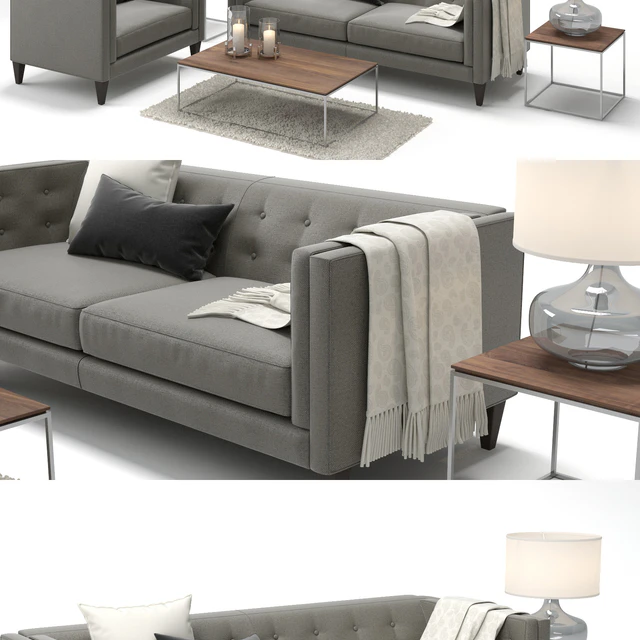 Crate &amp; Barrel Aidan Sofa and Aidan Chair — Descargar