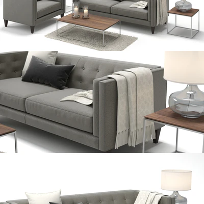 Crate &amp; Barrel Aidan Sofa and Aidan Chair — Ver 3