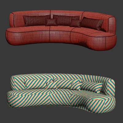 Jenifer Restaurant Leather Sofa — View 3
