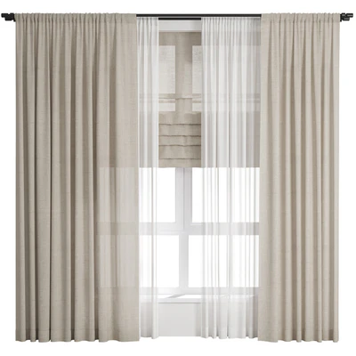 Curtain 50/ Шторы лен — Вид 1