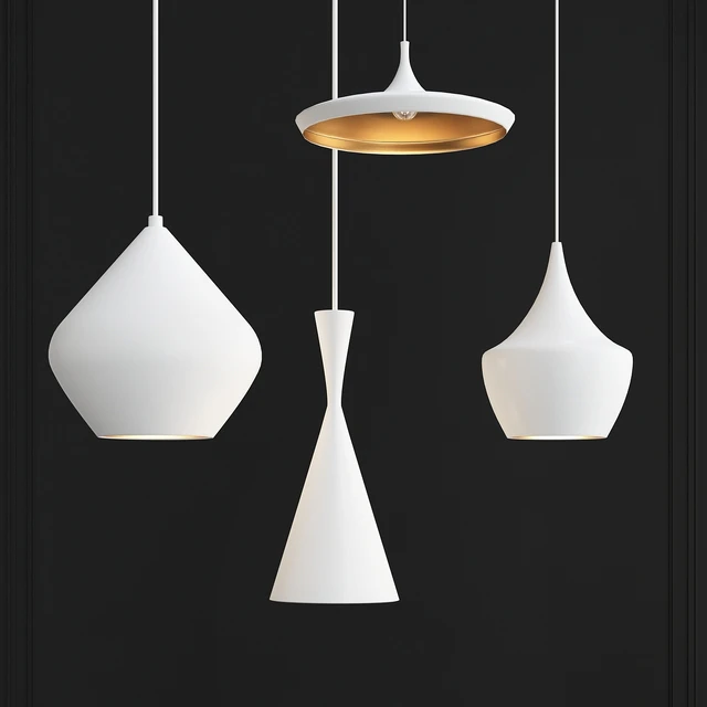 Beat Light chandelier Set Tom Dixon Loft-Concept Black and White — Скачать