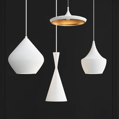 Beat Light chandelier Set Tom Dixon Loft-Concept Black and White — Вид 3