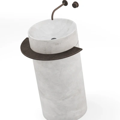 Stone washbasin Viola — View 6