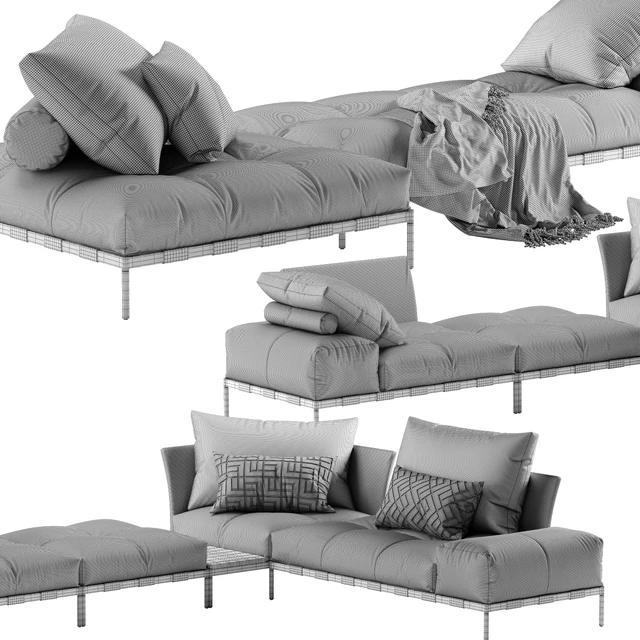 Saba Italia Pixel Light sofa set 4 — Descargar