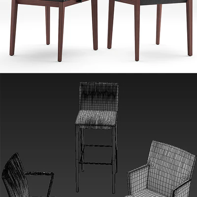 Table and chairs walter knoll Andoo — Ver 3