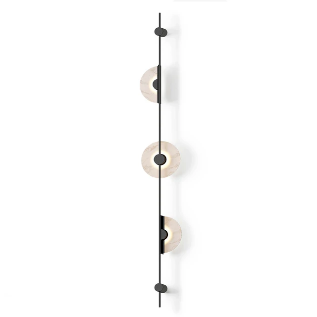 Alabaster Orb Vertical Wall Sconce — Скачать