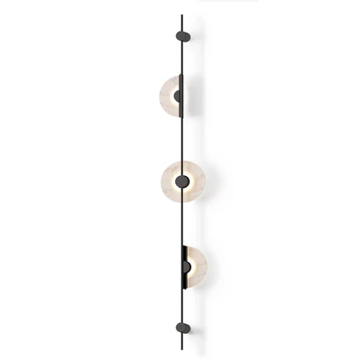 Alabaster Orb Vertical Wall Sconce — Вид 5