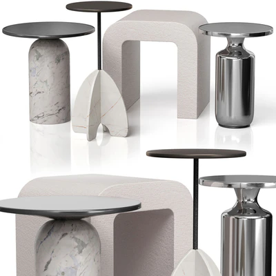Приставные столики SPAZIO, MARTINI, CHEVAL POLISHED от CB2 — Вид 1