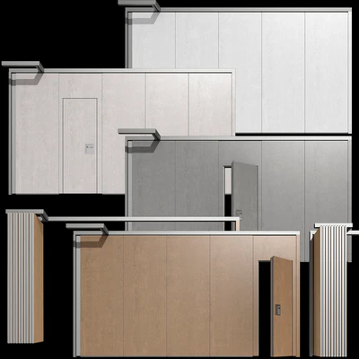 Sliding wooden partition wall — Ver 7