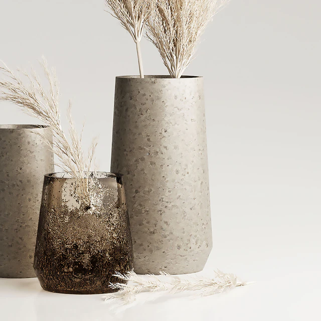 Dried Pampas Plant in Vases — Descargar