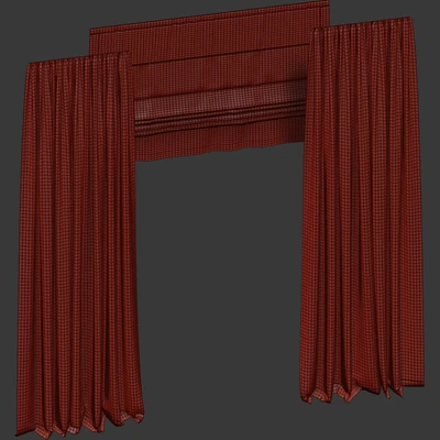 Velvet curtains with roman — View 4