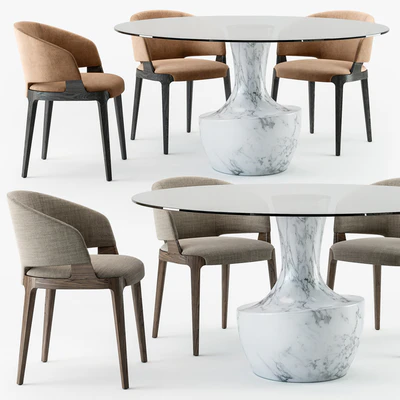Potocco Velis tub chair Anfora table — Вид 1
