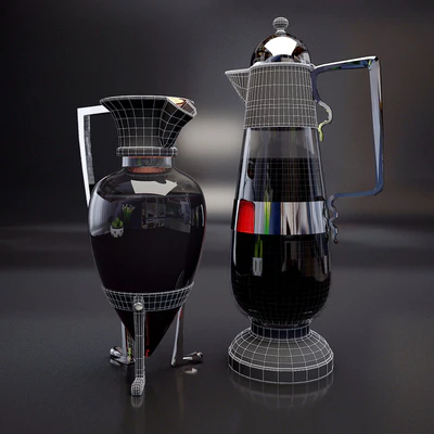 Antique decanters, Christopher Dresser, 1879. — Ver 3